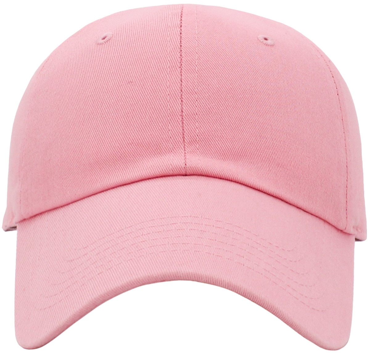Pink Low Profile Baseball Caps Front View